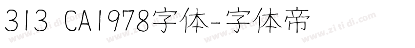 313 CA1978字体字体转换